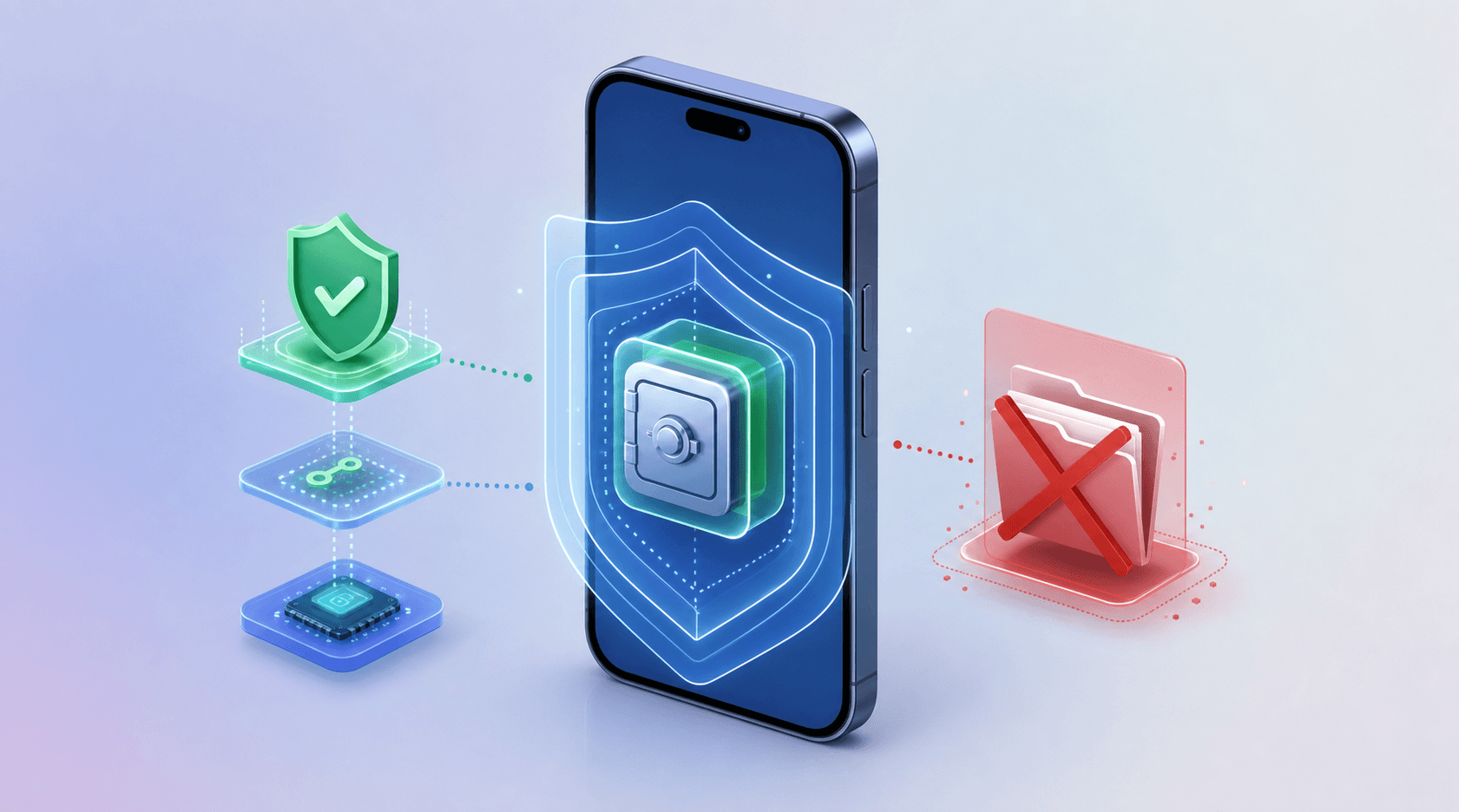 Secure token storage in the device keychain vs. insecure plaintext