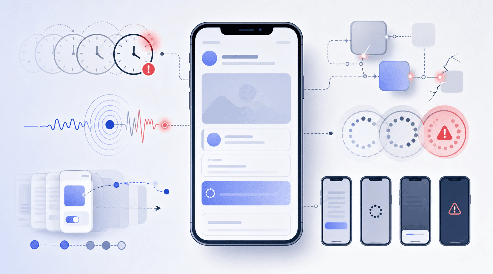 Common mobile UI test failure patterns: timing, network latency, and animation