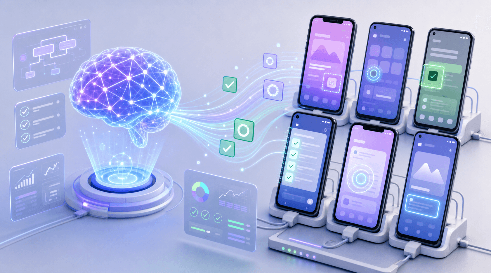 AI analyzing and generating mobile app test scenarios